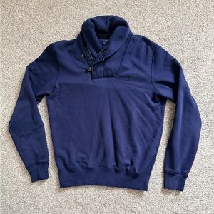 Polo Ralph Lauren Men's Navy Cowl neck Sweater